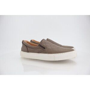 GREATS Womens Brooklyn Sneaker Size 9.5 Gray Quilted Leather Slip on Loafer Shoe